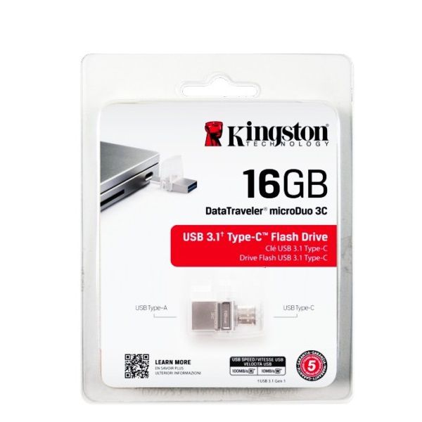 Thẻ nhớ USB Kingston Type-C MicroDuo 3C 16Gb