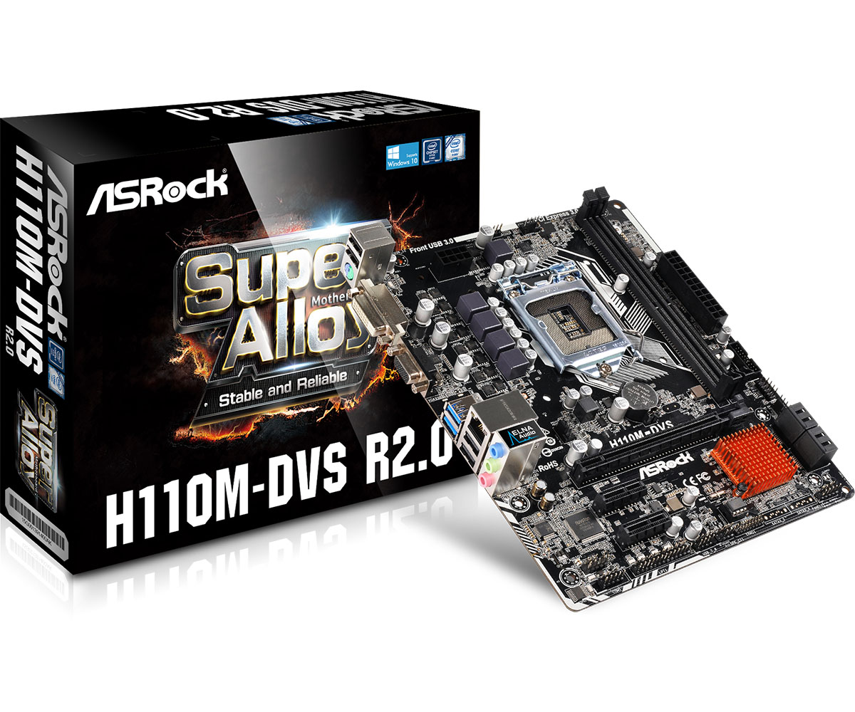 Asrock H110M-DVS R2.0 (Chipset Intel H110/ Socket LGA1151/ VGA onboard)