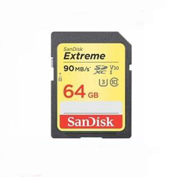 Thẻ nhớ SD Extreme Sandisk 64Gb Class10 (Read/Write:90/40MB/s)
