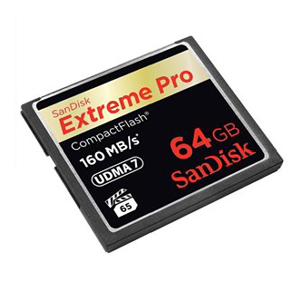 Thẻ nhớ SD CF Extreme Pro Sandisk 64Gb (Read/Write: 160/150MB/s)