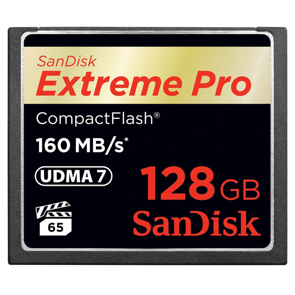 Thẻ nhớ SD CF Extreme Pro Sandisk 128Gb (Read/Write: 160/150MB/s)