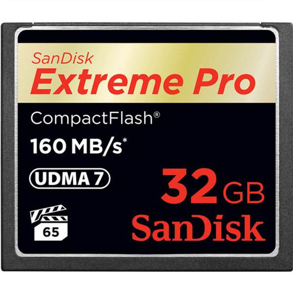Thẻ nhớ SD CF Extreme Pro Sandisk 32Gb (Read/Write: 160/150MB/s)
