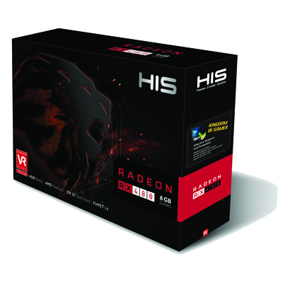 HIS RX 480 Fan 4GB (AMD Radeon/ 4Gb/ DDR5/ 256 Bits)