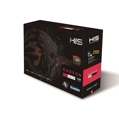 HIS RX 460 iCooler OC 4GB (AMD Radeon/ 4Gb/ DDR5/ 256 Bits)